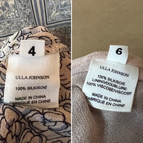 Ulla Johnson Two Piece Matching Set Floral Soleil Top Colette Skirt Silk Size S - Picture 5 of 16